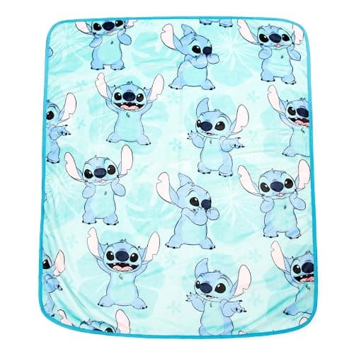 Jay Franco Disney Lilo & Stitch Kids Travel Set - 3 Piece Set Includes 40 x 50 Throw Blanket, Eye Mask, and Neck Pillow - Super Soft & Cozy Travel Accessories thumbnail 3
