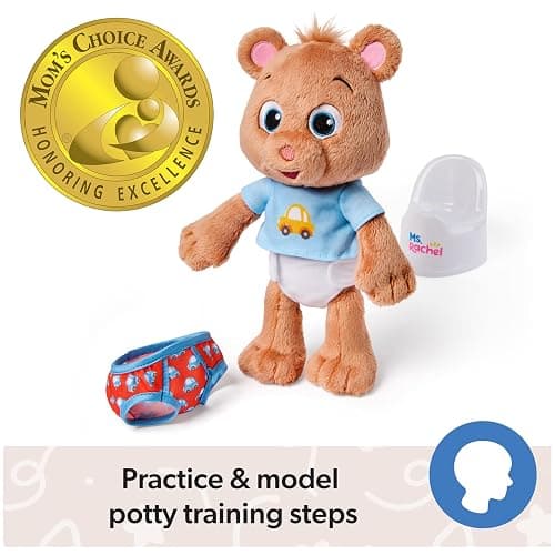 Ms. Rachel Potty Time with Bean, 11” Plush Teddy Bear with Play Toilet & Accessories, Toddler Toys for Girls & Boys for Ages 18 Months to 3+ thumbnail 3