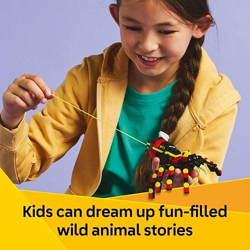 LEGO Creator 3 in 1 Wild Animals Surprising Spider Toy - Building Toy with 3 Build Options, Spider, Scorpion, or Snake - Animal Figures for Kids, Boys & Girls, Ages 7+ - Gift Idea for Birthday - 31159 thumbnail 4