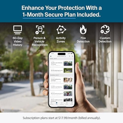 Arlo Pro Security Camera 2K HDR (6th Gen, 2025 Release) - Wireless Outdoor Camera, Rechargeable Removeable Battery, Event Captions, Emergency Response, 1-Month Trial of Secure Plan, 4 Cam, White thumbnail 4