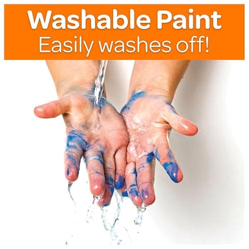 Crayola Washable Paint (12ct), Teacher Classroom Must Haves, Wishlist Essentials, Bulk Paint Set for Kids Art Projects, 16 Oz, Nontoxic Craft Supplies, Ages 3+ thumbnail 4