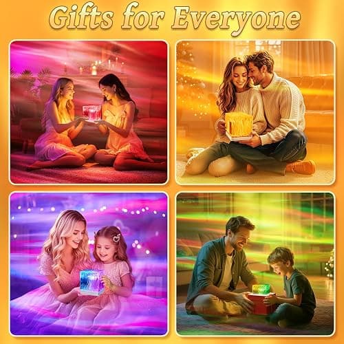 Northern Lights Projector Valentines Day Gifts for Her/Him, 18-Color Sunset Lamp Galaxy Projector Aurora Light Projector for Bedroom,Mood Lighting Room Lights,Cute Stuff Game Room Decor for Teen Girls thumbnail 5