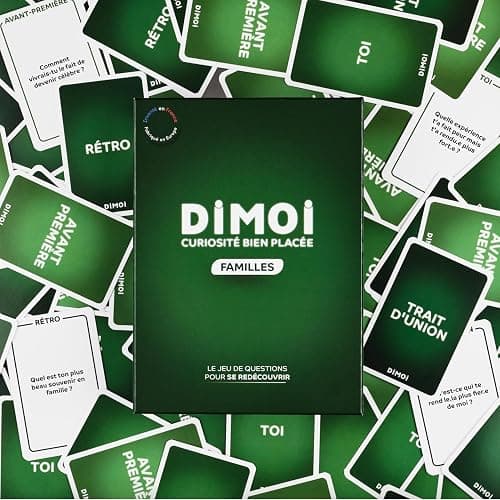Dimoi Jeu de Cartes en Famille - 240 Questions Originales et positives pour entamer des Conversations passionnantes et se rapprocher - Idée Cadeau Noël Jeu de société thumbnail 7