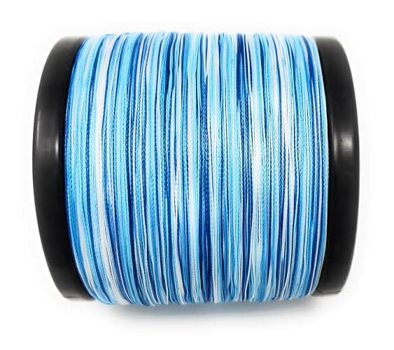 Reaction Tackle Braided Fishing Line - Pro Grade Power Performance for Saltwater or Freshwater Fish - Colored Fishing Line Braid for Extra Visibility - Blue Camouflage - 30 LB (150 yards) thumbnail 4