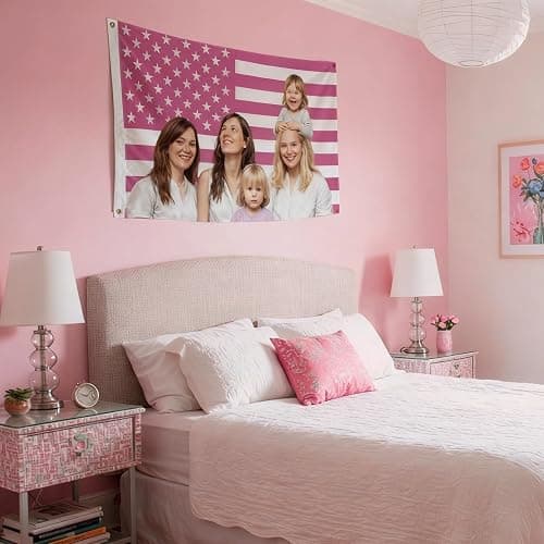 Custom American Flag 3x5 Ft Outdoor Flags & Banners | Custom Flag with Picture, Personalized Image Text Customize Design for Bedroom Garden Outdoor Decor thumbnail 2