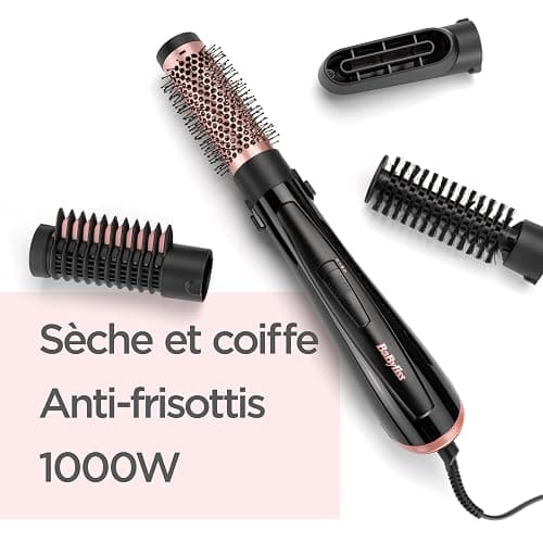 BABYLISS PERFECT FINISH AS126E - Brosse soufflante 1000W - 2 temperatures + Air frais - Fonction ionique - Brosse volume 38mm - AS126E thumbnail 4