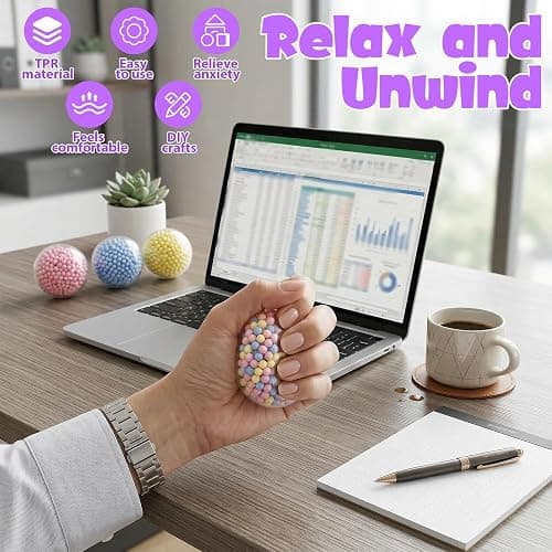 DIY Stress Ball Making Kit ,15 PCS TPR Skins with Expander & Vacuum Tool, Complete Squishy Maker Kit for Adults Kids, ASMR Sensory Stress Relief Toys, Customizable Self-Care Gift for Office & Anxiety thumbnail 7