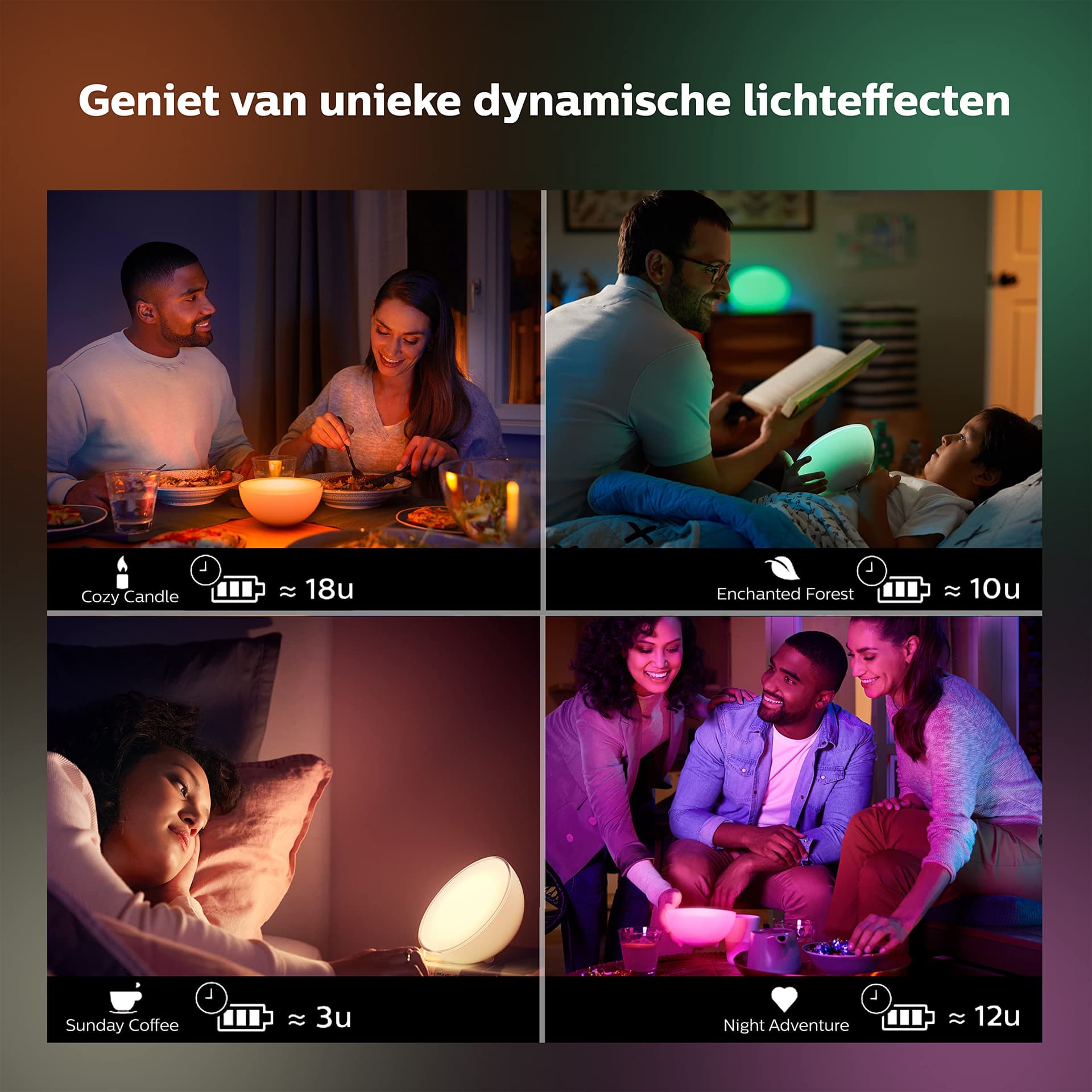 Philips Hue White & Col. Amb. Go table lamp. thumbnail 6