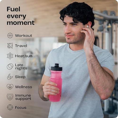 KEY NUTRIENTS Electrolytes Powder No Sugar - Juicy Strawberry Lemonade Electrolyte Powder - Hydration Powder - No Calories, Gluten Free Keto Electrolytes Powder - 90 Servings - Made in USA thumbnail 7