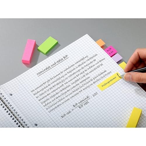 Post-it Page Markers, Assorted Colors, 1/2 in x 2 in, 50 Sheets/Pad, 5 Pads/Pack (670-5AF) thumbnail 12