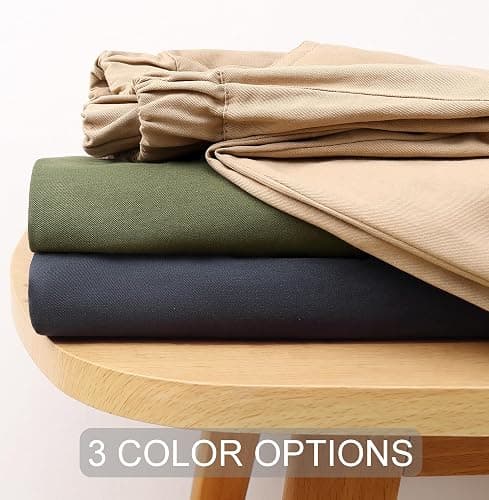 VZF Boys Cargo Pants, 2 Packs Toddler Elastic Waist Joggers, Cotton Hiking Pants Casual Outdoor School for 2-9Y thumbnail 7