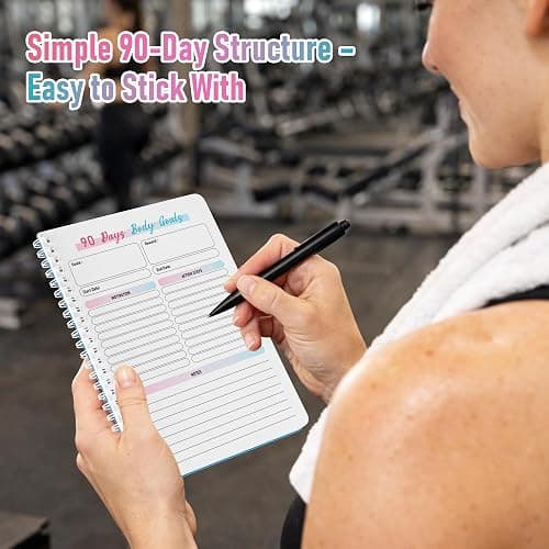 90-Day Weight Loss Planner – Spiral Bound Fitness & Wellness Journal with Daily & Weekly Trackers, Meal Planning, Habit & Workout Logs, 100 GSM No-Bleed Paper, Waterproof PVC Cover thumbnail 8