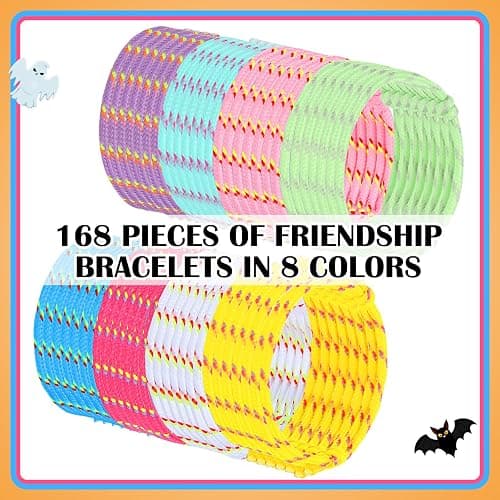 Remerry 168 Pcs Friendship Bracelets Adjustable Woven Rope Bracelets Bulk Graduation Ceremony Prom Class of 2026 Birthday Party Favors & Goodie Bag Stuffers, 8 Assorted Colors(Candy Colors) thumbnail 5