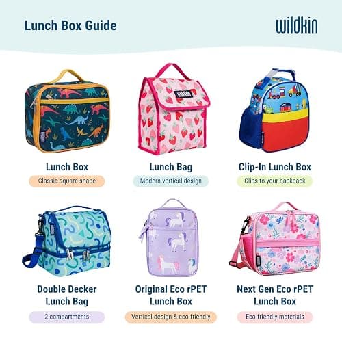 Wildkin Kids Insulated Lunch Box, Keeps Food Hot or Cold, BPA-Free with Mesh Pockets & Easy-Clean Lining – Ideal for School, Travel & Daycare – Dino Pals thumbnail 8