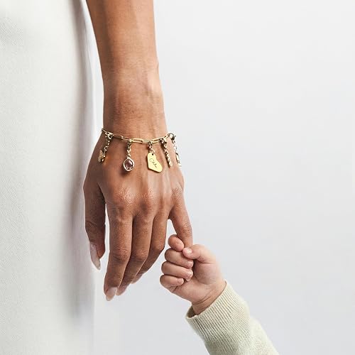 MignonandMignon Charm Bracelet for Women Gold Personalized | Build Your Own Bracelet with Interchangeable Charms | Birthstone Initial Zodiac Gift for Mom Grandma Mothers Day thumbnail 2