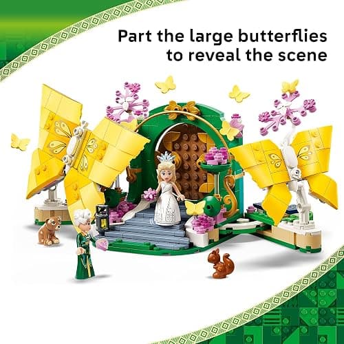 LEGO Wicked Glinda's Wedding Day Building Toy - Pretend Playset with 2 Minidolls, 2 Animal Toy Figures, & 2 Poseable Butterflies - Building Blocks for Kids, Ages 8+ - Gift for Girls & Boys - 75688 thumbnail 3