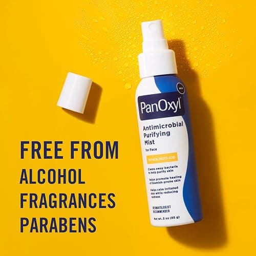 PanOxyl Antimicrobial Purifying Mist, Hypochlorous Acid, For Face, 3 oz | Kills Bacteria, Dermatologist Tested, Purify Skin, Calm Redness, pH Balanced, Hypoallergenic, Non-Irritating, Non-Comedogenic thumbnail 7
