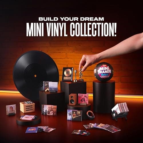 Mini Brands Really Works Vinyl Capsule Series 1 (2 Pack) By ZURU | 8 playable mini vinyls spin & play, music accessories, trending artists, works on Mini Brands Vinyl Player, collector gift thumbnail 7