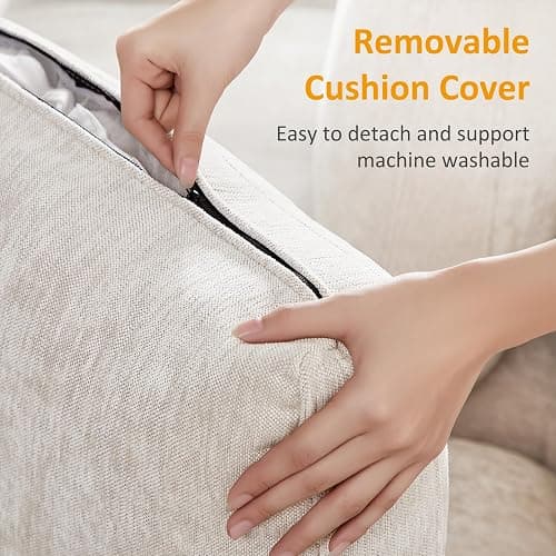 VANOMi Modular Sectional Sofa, Convertible Sofa Couch Modular Sofa with Ottoman, Sectional Sofas for Living Room Small Apartments thumbnail 5