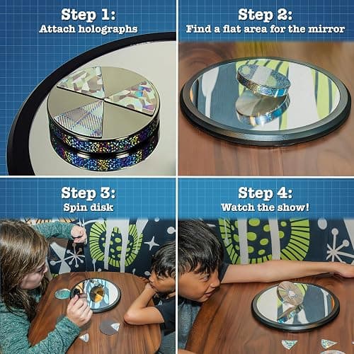 Toysmith Euler’s Disk – Create A Hypnotic Display of Light & Sound- Science Desk Decor for Home and Office – Physics Toys for Adults & Kids 8+ thumbnail 6