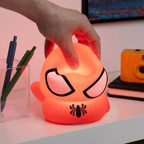 Paladone Spiderman Squishy Lamp - Officially Licensed Disney Free Standing Desk Light, Gaming Room Decor and Merchandise for Boys and Girls, Nightlight Gift Accessory for Playroom and Bedroom thumbnail 3