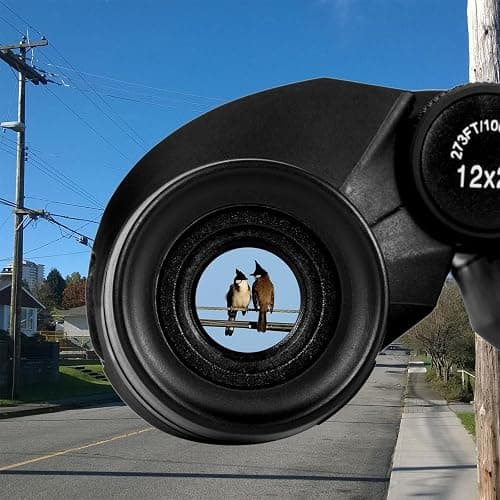 Occer 12x25 Compact Binoculars for Adults and Kids, Large Eyepiece Waterproof Binocular with Low Light Vision,High Powered Easy Focus Binoculars for Bird Watching,Outdoor Hunting,Travel,Sightseeing thumbnail 5