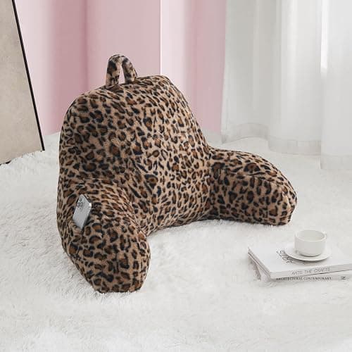 Juicy Couture fuzzy leopard backrest pillow thumbnail 6