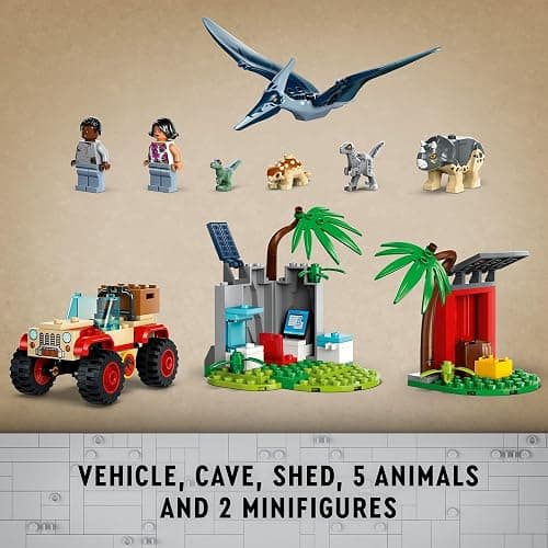 Lego Jurassic World Raptor & Titanosaurus Tracking Mission Kids Toy - Building and Learning Toy for Pretend Play - Dinosaur Action Figures for Boys & Girls, Ages 7+ - Gift Idea for Birthdays - 76973 thumbnail 4