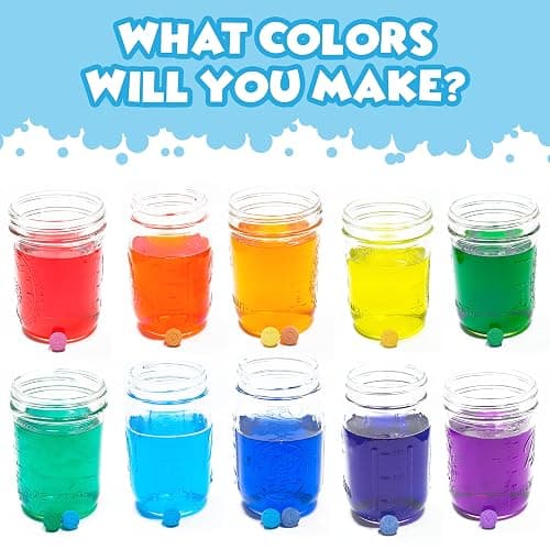 Tub Works® Bath Color Fizzies, 150 Count | Nontoxic & Fragrance-Free | Fizzy, Bath Color Tablets for Kids | Create Colorful Water | Water Tablets in 7 Colors for Variety | Bath Bombs for Kids Bathtub thumbnail 8