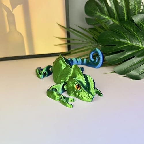 SIPWATE 3D Printed Animals - Articulated Chameleon Toys, Flexible Animals Toy Statue,Movable Joints,Fidget Toys, Desk Home Office Decor, Birthday Halloween thumbnail 5