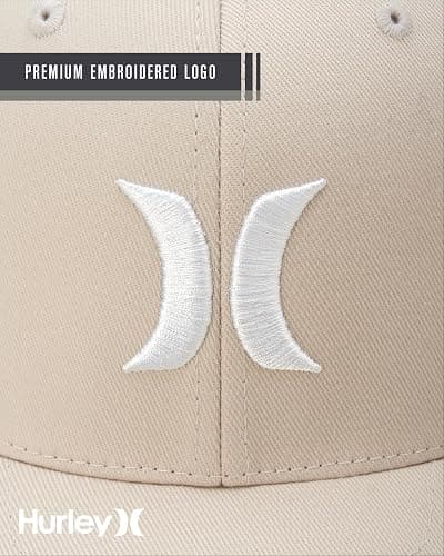 Hurley Mens Baseball Cap - Flexfit Fitted Baseball Caps for Men (Sizes: S-XL) thumbnail 6