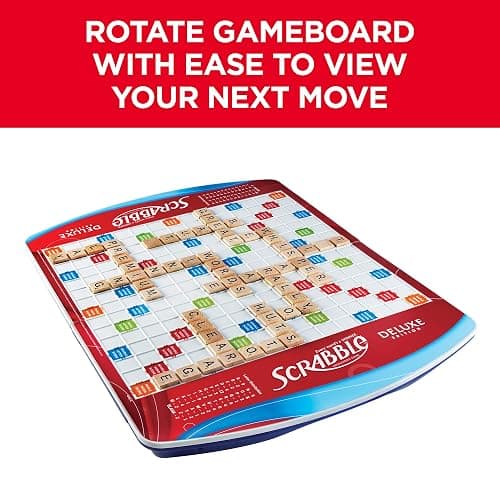Hasbro Gaming Scrabble Deluxe Edition Board Game, (Amazon Exclusive) thumbnail 6