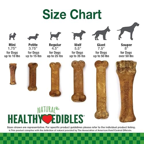 Nylabone Healthy Edibles Natural Puppy Chews Long Lasting Treats for Puppies, Roast Beef, Apple & Bacon Flavor, X-Small/Petite (3 Count) thumbnail 6
