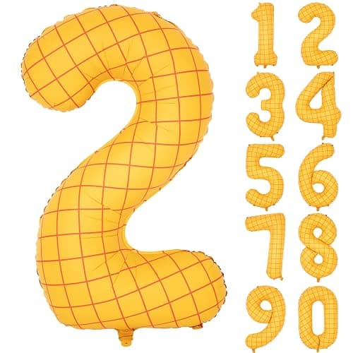 40" Matte Yellow Balloons Toy Inspired Story Theme party Supplies, Number Birthday Decoration, Cowboy Decorations Western, Cowgirl Party Balloon Digital 2 - Image 1