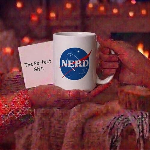 Artisan Owl NASA NERD Mug - 15oz Large Funny Coffee Cup for Science Lovers, Space Enthusiasts, Nerd Gifts, Scientists, Engineers & STEM Students thumbnail 5