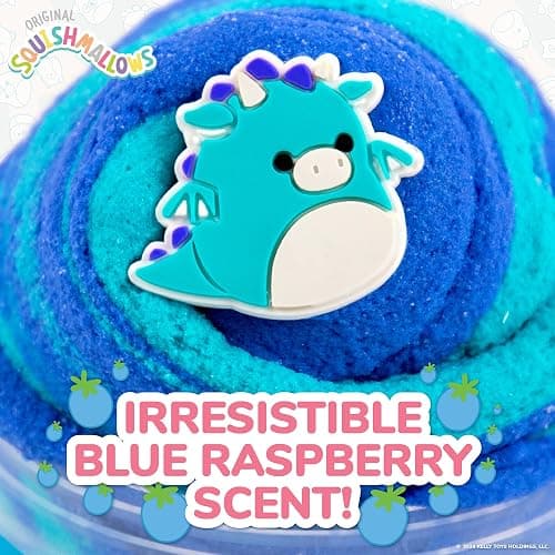 Squishmallows Tatiana The Dragon Premium Fluffy Slime, Blue Raspberry Scented, 3 Fun Add Ins, 8 oz. Soft Sludge Toy for Kids, 6+ thumbnail 5