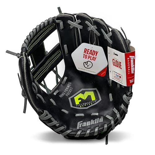 Franklin Sports Baseball and Softball Glove - Fieldmaster Adult + Youth Baseball Gloves - Men's + Women's Infield + Outfield Mitt thumbnail 8