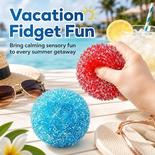 2PCS Crunchy Squishy Stress Ball, Waxberry Moldable Crunchy Stress Balls | Ice Skin Fidget Sensory Toy for Stress Relief, Satisfying Squishy Relaxing Fidget Sensory, Stress Relie thumbnail 8