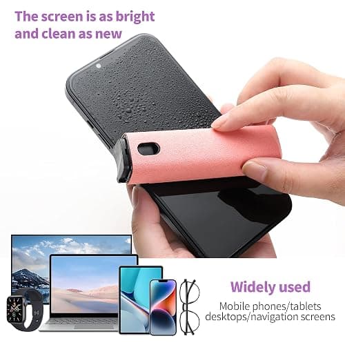 CUIUD Screen Cleaner Kit, Two in One Screen Cleaner Spray and Wipe, Touchscreen Mist Cleaner Spray Bottle for Phone/Laptop/Tablet/TV/Monitor/Car Screens(Pink) thumbnail 7