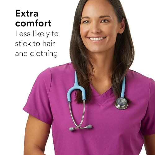 3M Littmann Classic III Monitoring Stethoscope, 5912C, More Than 2X as Loud, Weighs Less, 27" Marine Blue Satin-Finish Tube for Added Comfort, Flexibility and Cleanability thumbnail 4