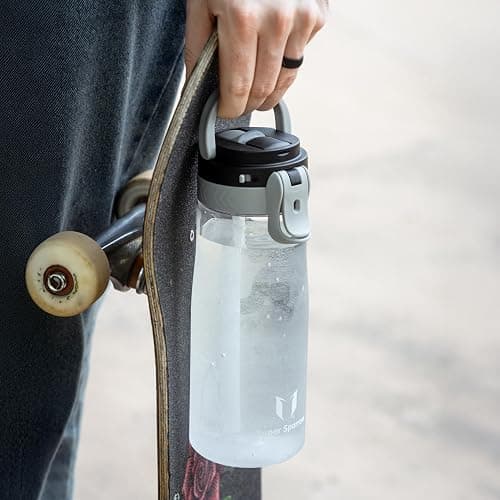 Sparrow Gourde Sport - TouchFlow Tritan Bouteille d'eau - 500ml/750ml/1L - sans BPA - Gourdes Paille Convient pour Enfant, Adulte Sport, l'école, en Plein air thumbnail 6
