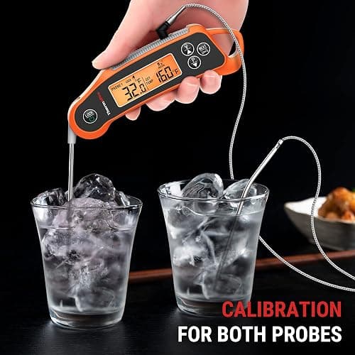 ThermoPro TP710 Instant Read Meat Thermometer Digital for Cooking, 2-in-1 Waterproof Kitchen Food Thermometer with Dual Probes and Dual Temperature Display for Oven, Grilling, Smoker & BBQ thumbnail 6