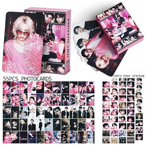 Stray Kids Photocards 127PCS DO IT Photo Card Set Stray Kids DO IT Album Merch Boys and Girls Card Set 55 PCS Photocard and 72 PCS Stickers Gift for STAY thumbnail 4