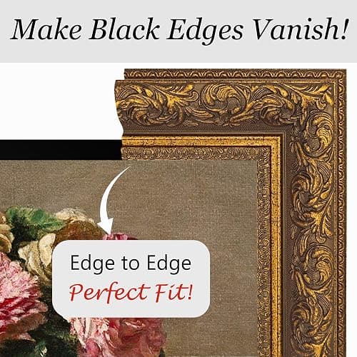 Classic Vintage Deep Gold 43" TV Frame - Compatible ONLY with Samsung The Frame TV (Fits 2021-2026 Models, Model Codes: 43LS03A/B/C/D/FA/HE) thumbnail 2