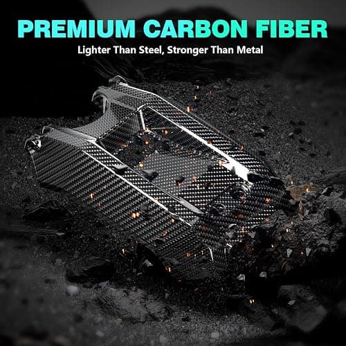 Funparts Surron Battery Cover Carbon Fiber Motorcycle EBike Battery Lid Guards Wrap for Surron Sur Ron Light Bee X/S Electric Dirt Bike Black thumbnail 4