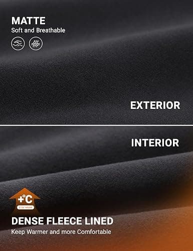 CRZ YOGA Matte Fleece Lined Leggings 28'' - Thermal Casual Lounge Workout Womens Yoga Full Length Pants Winter Warm thumbnail 3