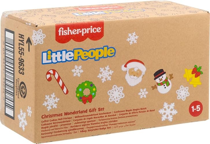 Fisher-Price Little People Christmas Wonderland Gift Set | Christmas Pretend Play, Santa, Elf & Reindeer Figures, Toddler Toys for Kids Ages 1+ Years thumbnail 6