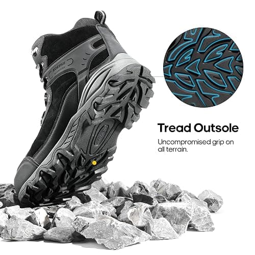 NORTIV 8 Men's Waterproof Hiking Boots Outdoor Mid Trekking Lightweight Mountaineering Shoes Paladin thumbnail 6