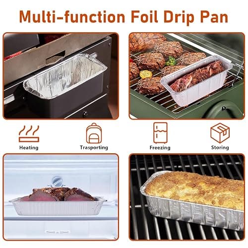 Whaleme Grease Cup Liners Compatible with Blackstone Griddle 5017 - Griddle Accessories, Disposable Grill Tray, Aluminum Foil Drip Pan Grease Catcher Cup Liner for 17, 22, 28, 36 Inch (30 Pack) thumbnail 5