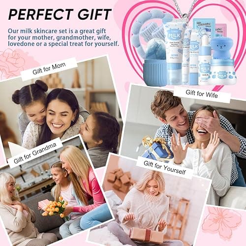 Milk Skin Care Sets Birthday Christmas Gifts for Teenage Girls - Skin Care for kids- Skincare for Girls 10-12- Teen Skin Care Kit for Women Girl Stuff - Skin Care for Teens - Facial Kit for Women thumbnail 7
